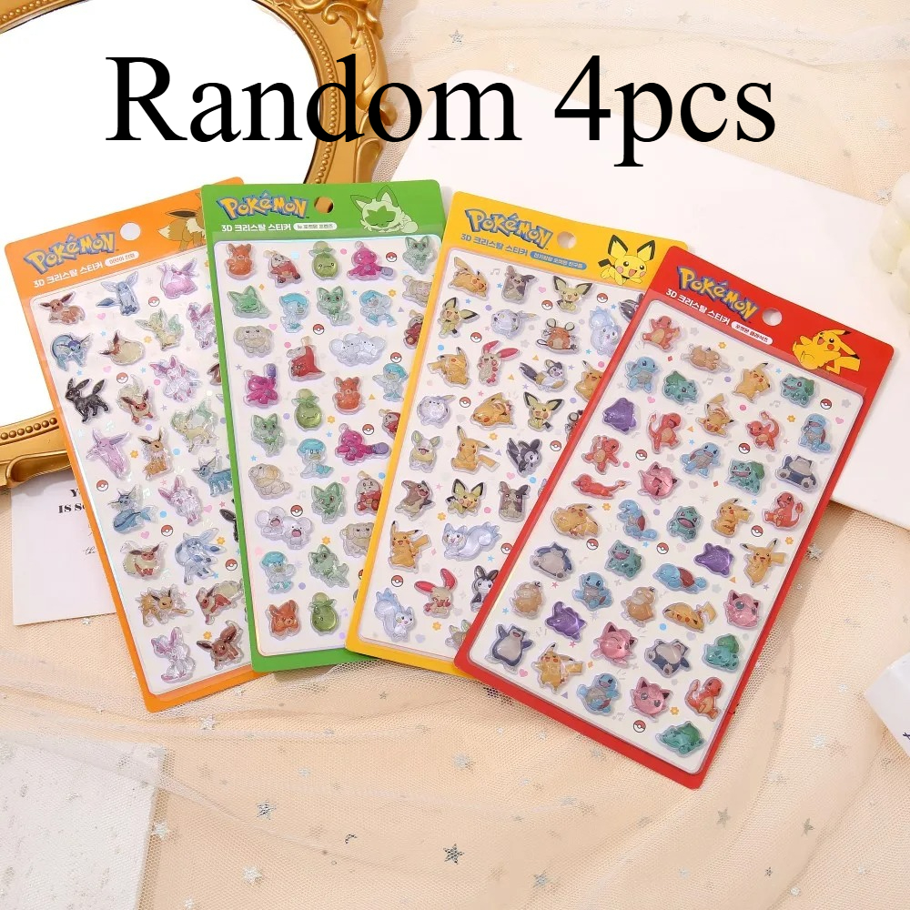 Phone Accessories Toys - Kawaii Pokemon Pikachu Stickers 3D Transparent