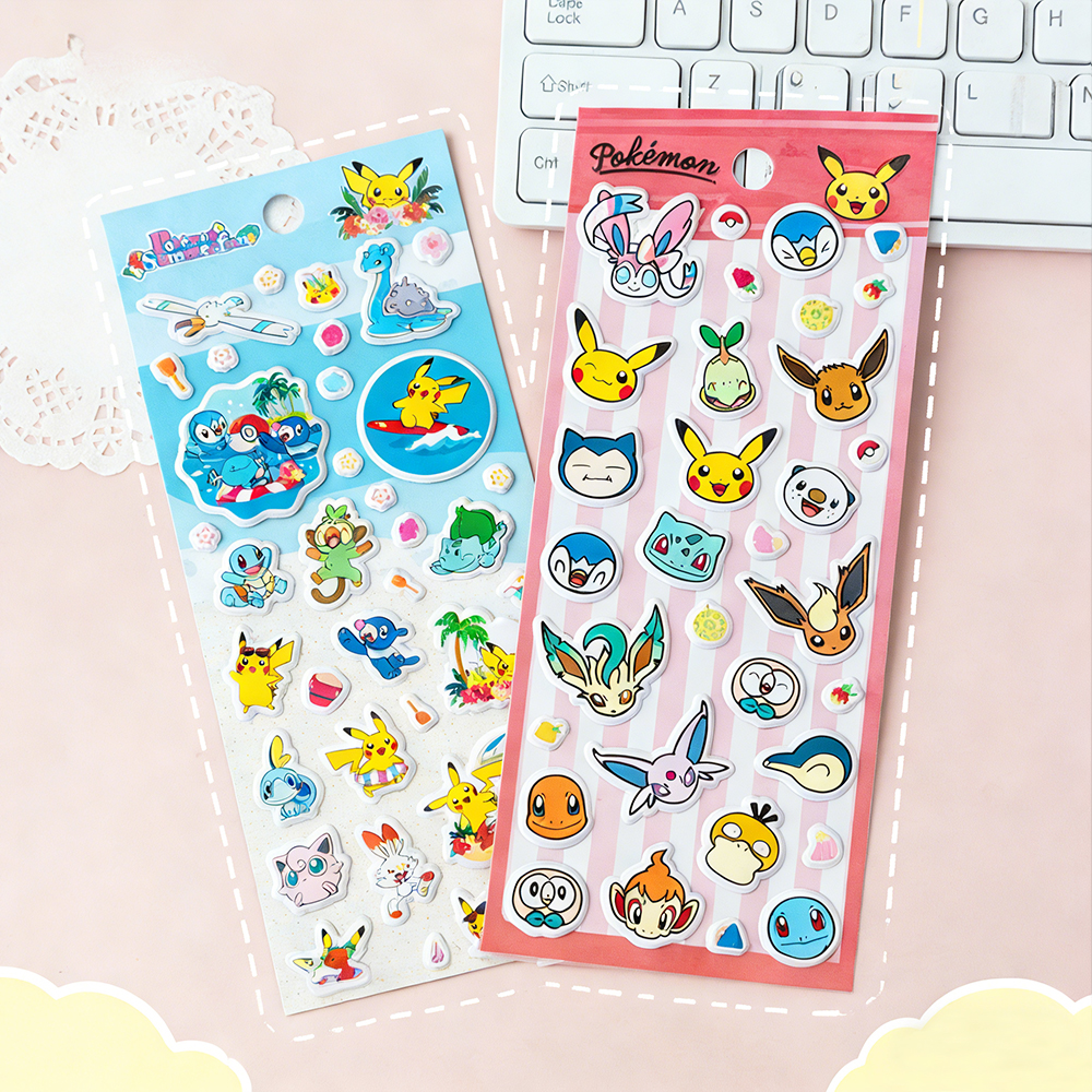 Phone Accessories Toys - Authentic Pokémon Foam Stickers Kawaii Pikachu