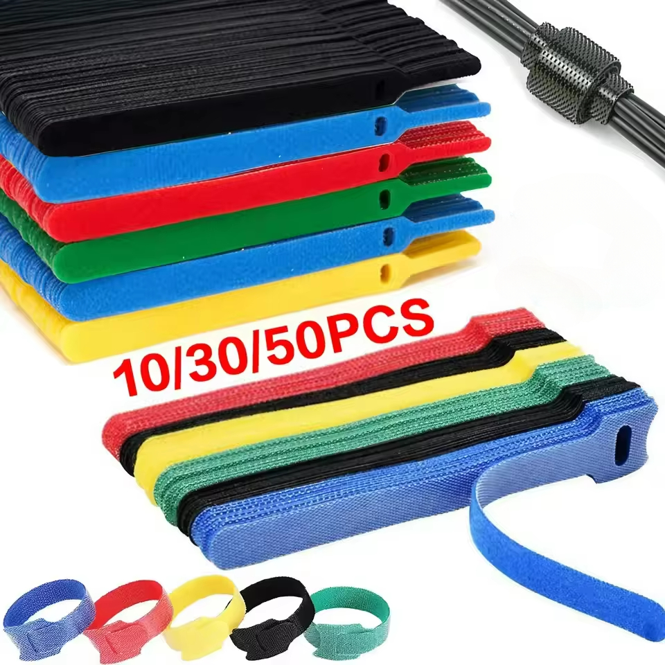 Phone Accessories Hanger - 10/30/50Pcs Reusable Cable Ties Hook and