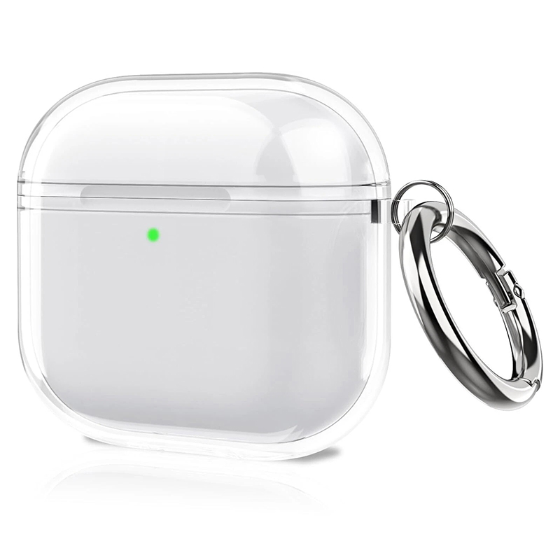 Airpod Case Cover - Transparent TPU Earphones Case With Hook