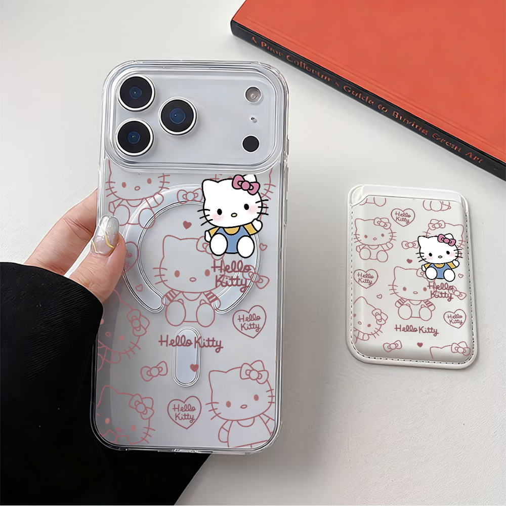 Phone Accessories Crochet - Cute Cake Hello Kitty Magnetic Card