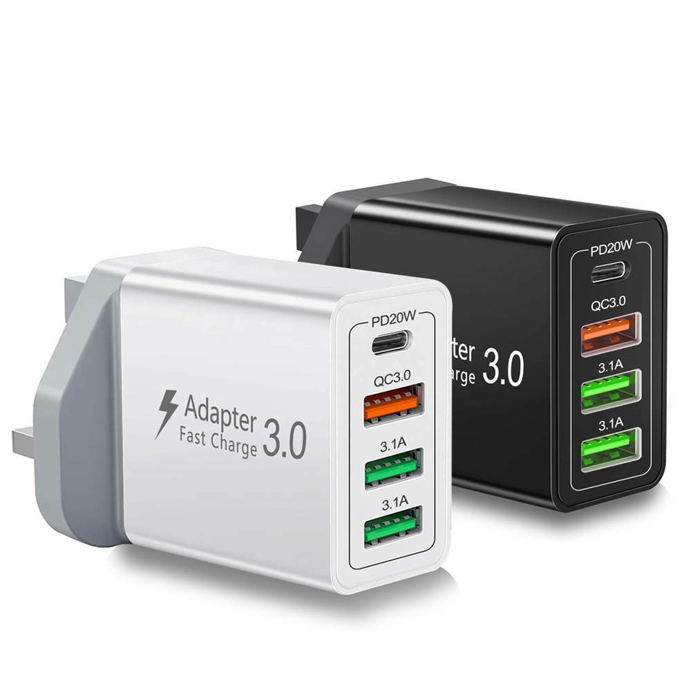 UK Plug 4-Port USB-A&USB-C Wal – Phone Accessories From China Bewertung und Preis