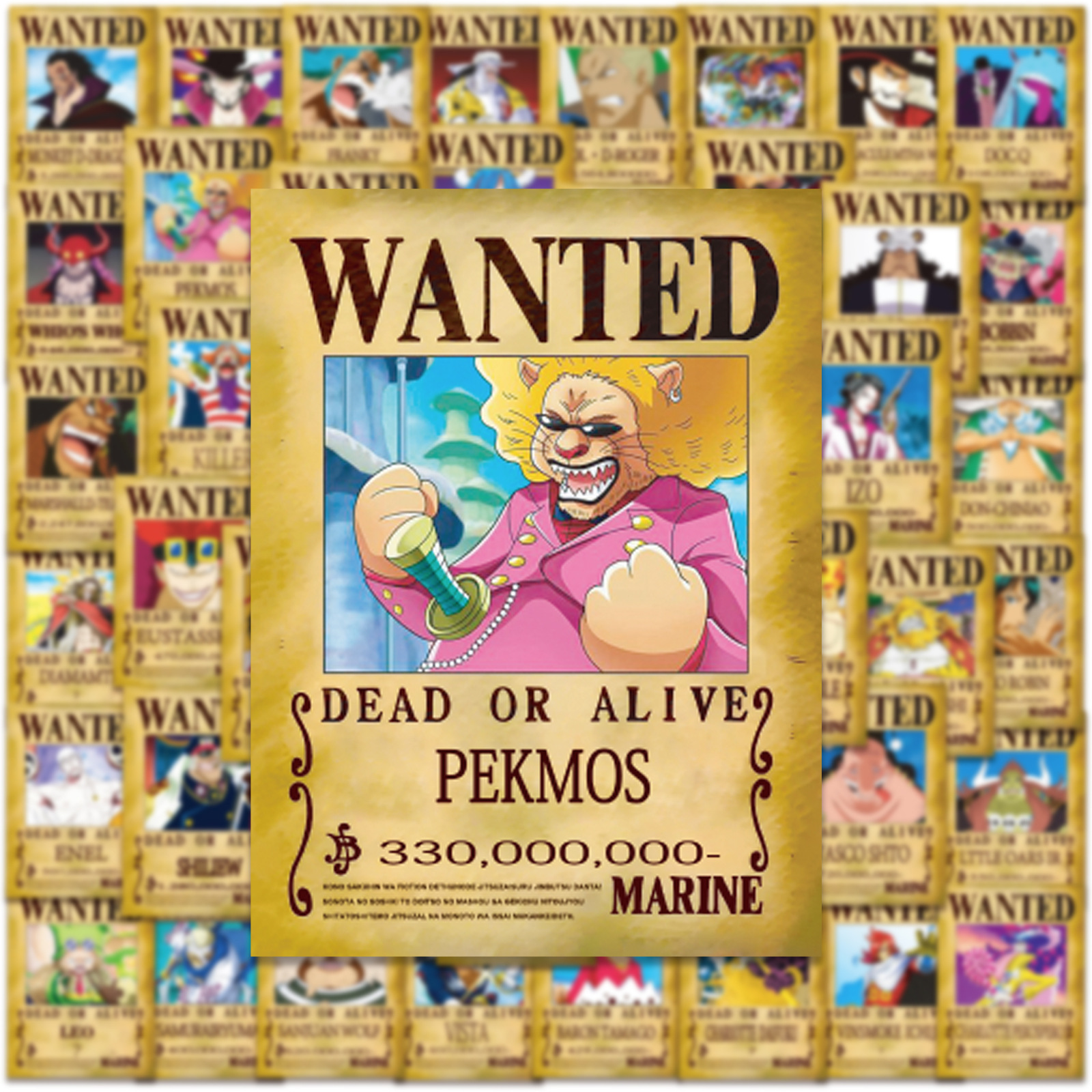 50pcs Anime ONE PIECE Wanted P – Phone Accessories Poster Bewertung und Preis