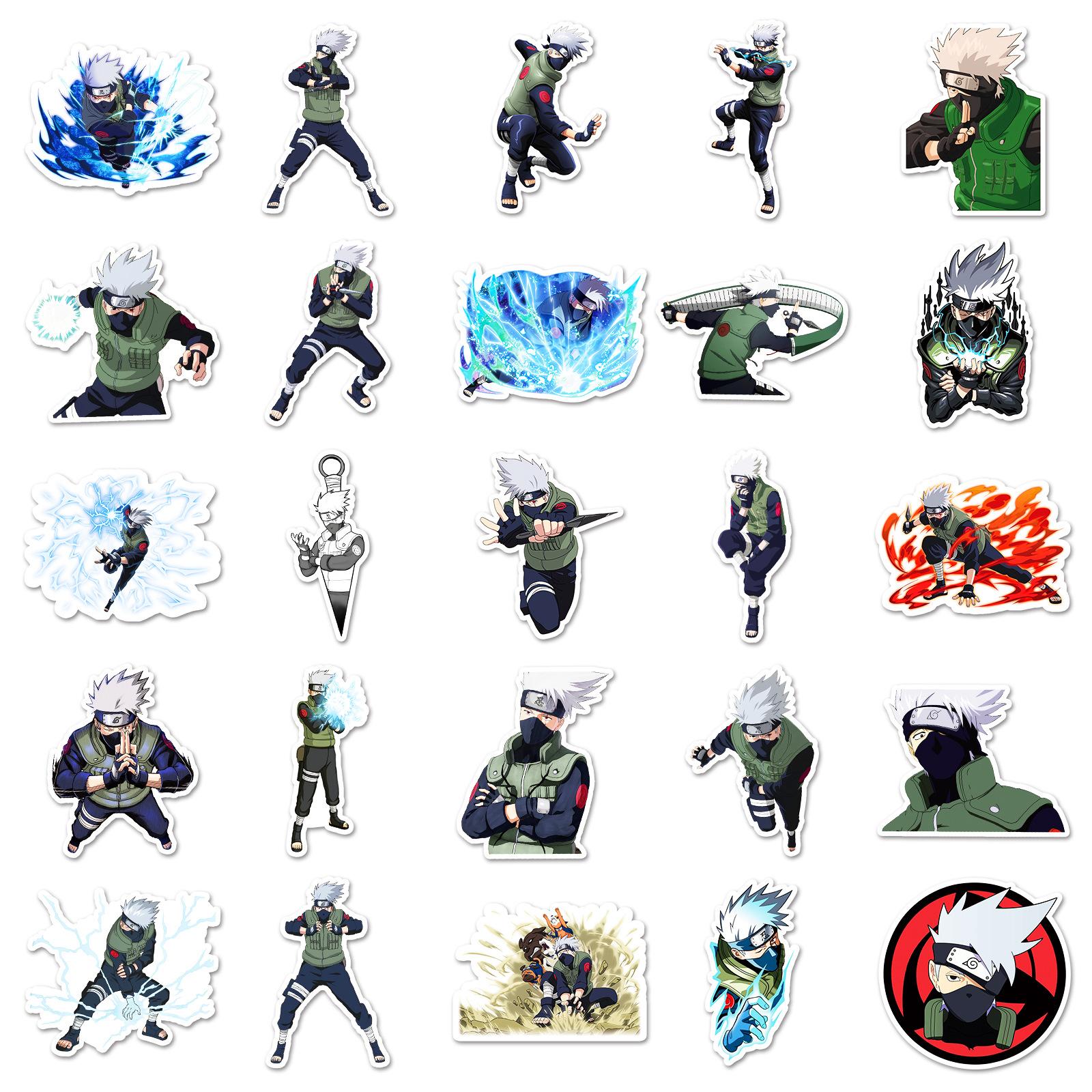 50pcs Anime Naruto Hatake Kaka – Phone Accessories Diy Bewertung und Preis
