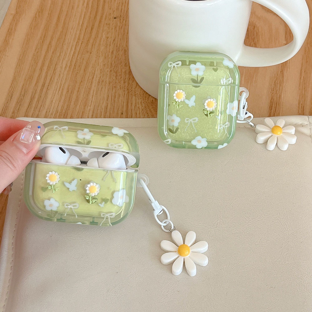 3D Green Sunflower Fresh Flowe – Airpod Case Cover Bewertung und Preis