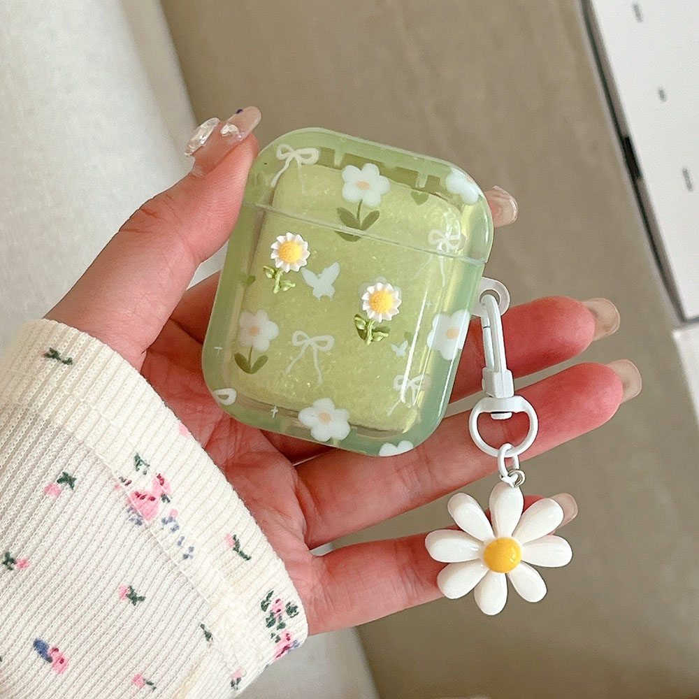 3D Green Sunflower Fresh Flowe – Airpod Case Cover Bewertung und Preis