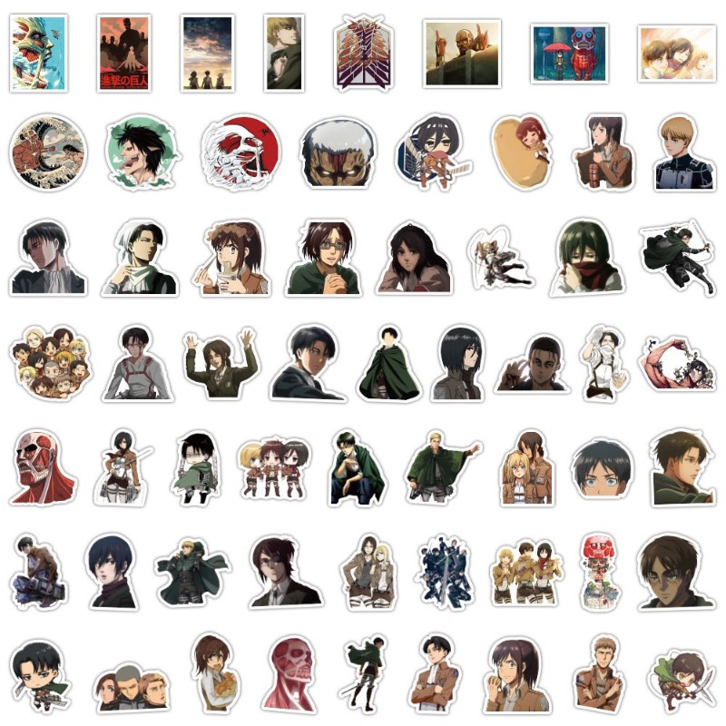 60Pcs Attack on Titan Anime St – Phone Accessories Diy Bewertung und Preis