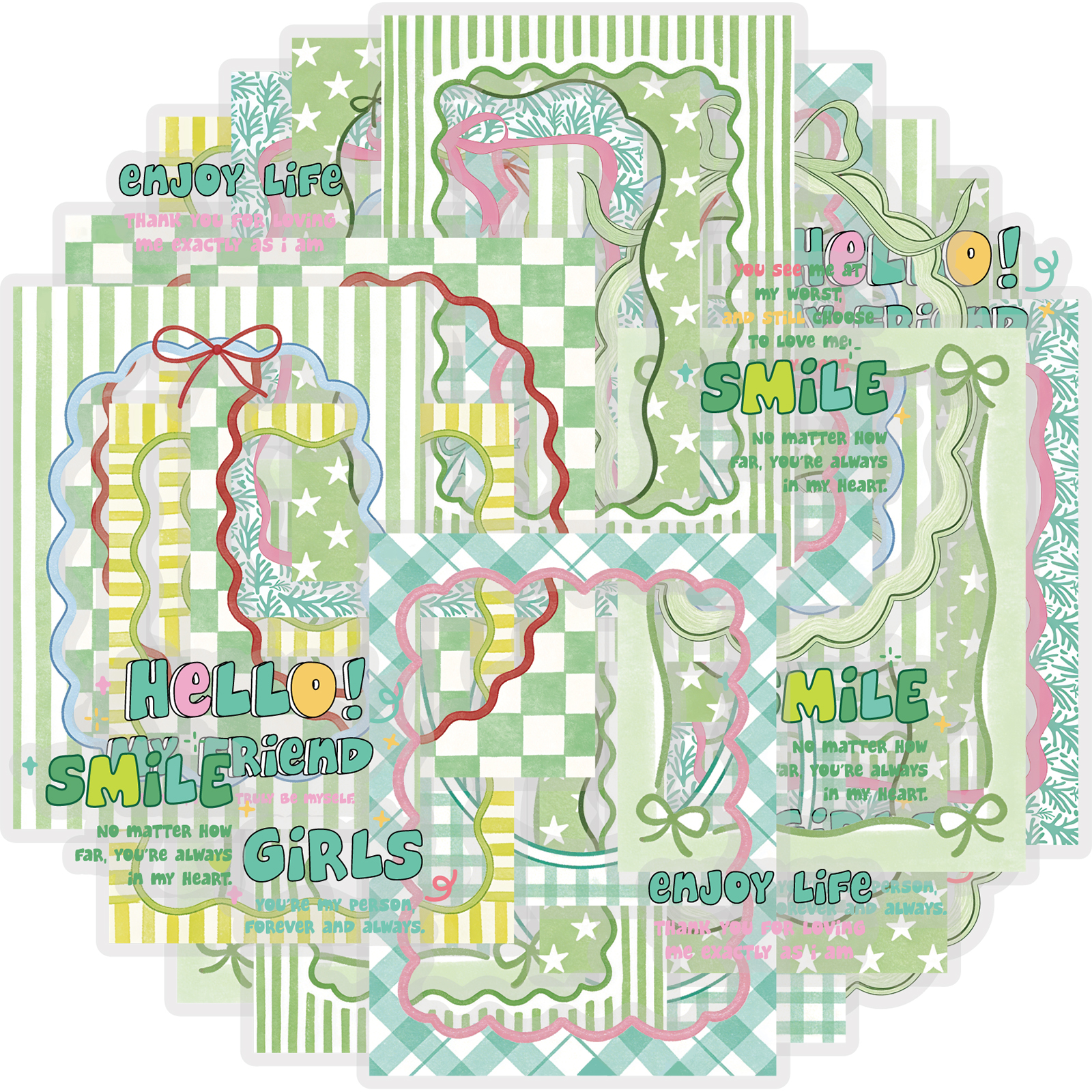 Etori Life Fresh Green Border  – Phone Accessories Poster Bewertung und Preis