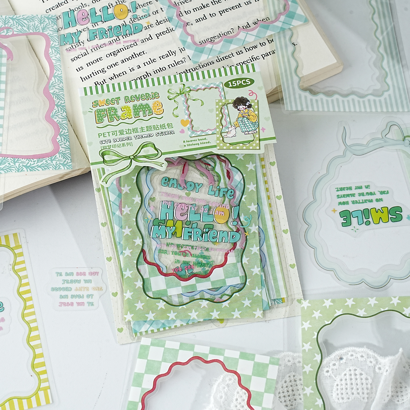 Etori Life Fresh Green Border  – Phone Accessories Poster Bewertung und Preis