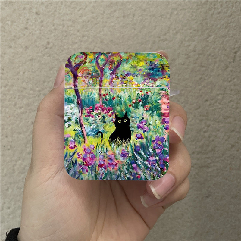 Van Gogh Monet Black Cat Oil P – Airpod Case Cover Bewertung und Preis