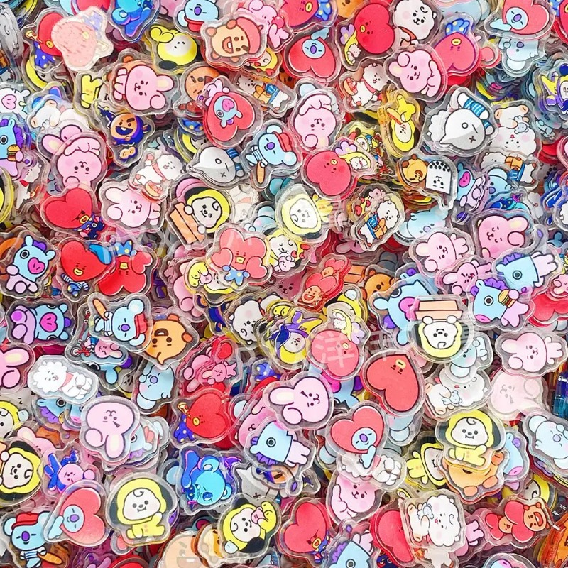 60PCS 2CM Kawaii BT21 Acrylic  – Phone Accessories Toys Bewertung und Preis