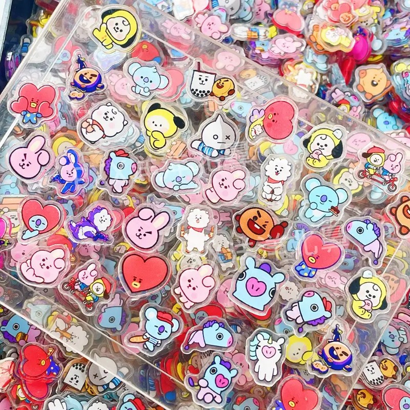 60PCS 2CM Kawaii BT21 Acrylic  – Phone Accessories Toys Bewertung und Preis