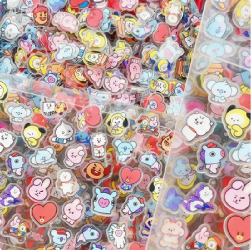 60PCS 2CM Kawaii BT21 Acrylic  – Phone Accessories Toys Bewertung und Preis