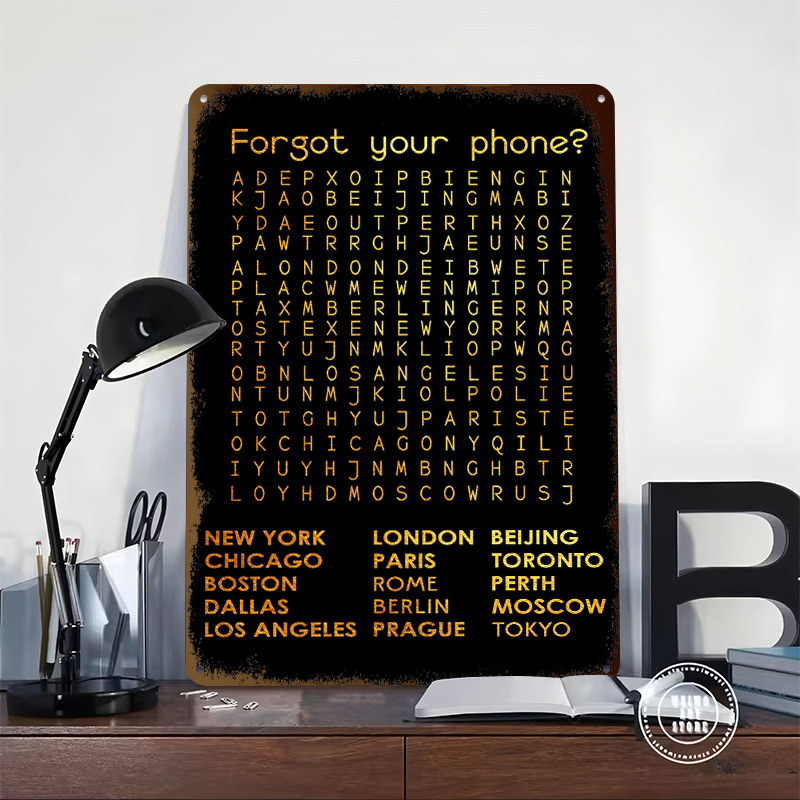Forgot Your Phone Tinplate Pos – Phone Accessories Poster Bewertung und Preis