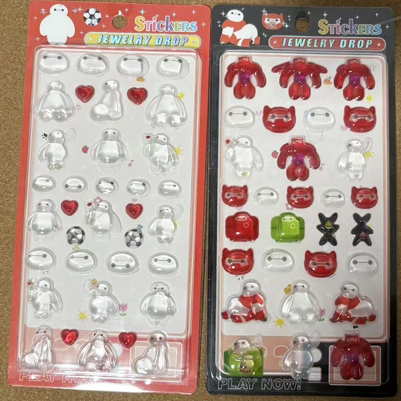 2 Pcs Disney Baymax 3D Relief  – Phone Accessories Diy Bewertung und Preis