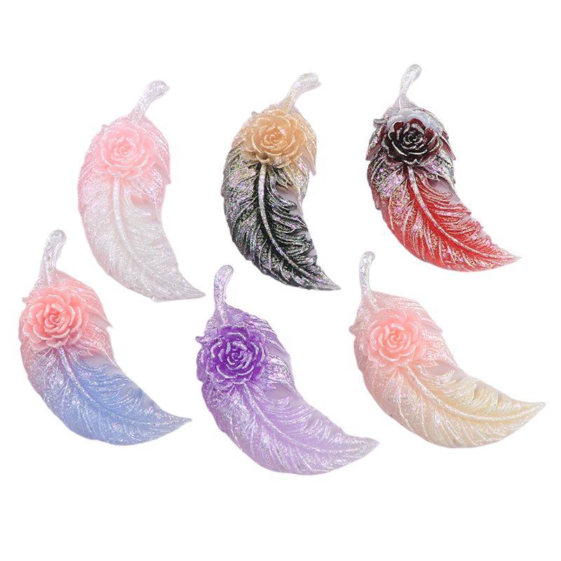 70PCS Rose Feather Resin DIY A – Phone Accessories Hanger Bewertung und Preis