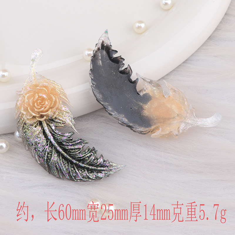 70PCS Rose Feather Resin DIY A – Phone Accessories Hanger Bewertung und Preis